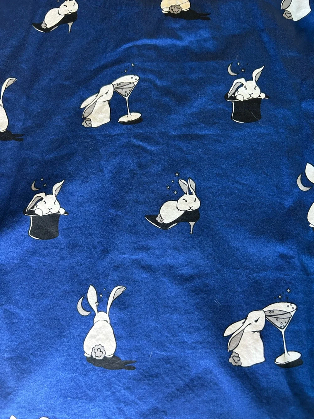 ♠️💙kate spade blue and white bunny print pajama set💙♠️